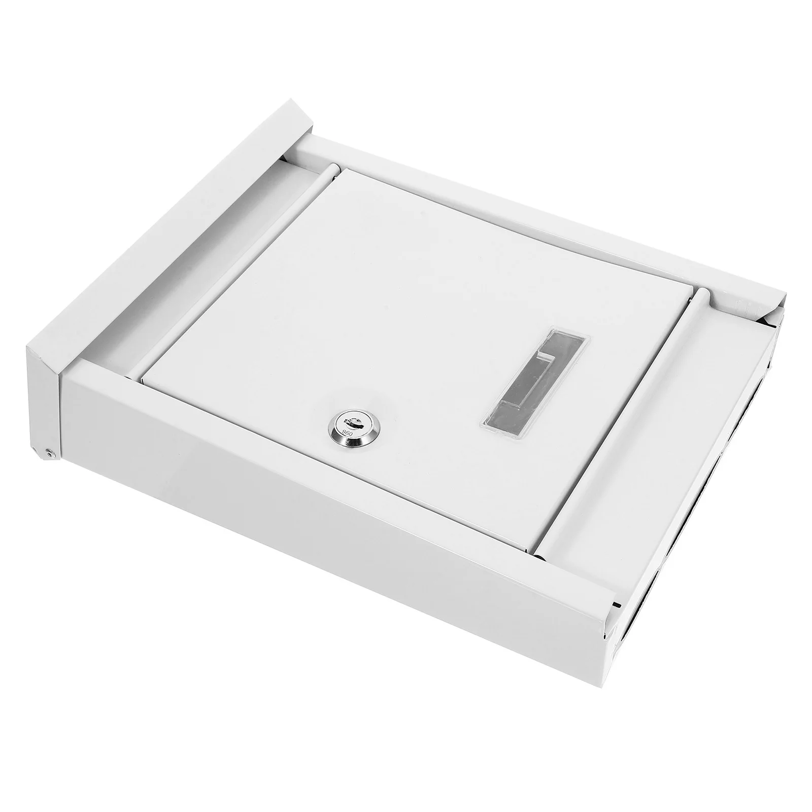 

Waterproof Mailbox Wall Mounted Black Iron Locking Large Capacity Outdoor Letter Box Security Drop Box For