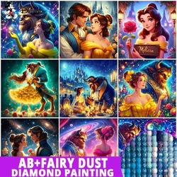 Fairy Dust AB Disney Diamond Painting Beauty And The Beast New Arrival 2024 Mosaic Flower Rose Set Wall Decor Picture Rhinestone