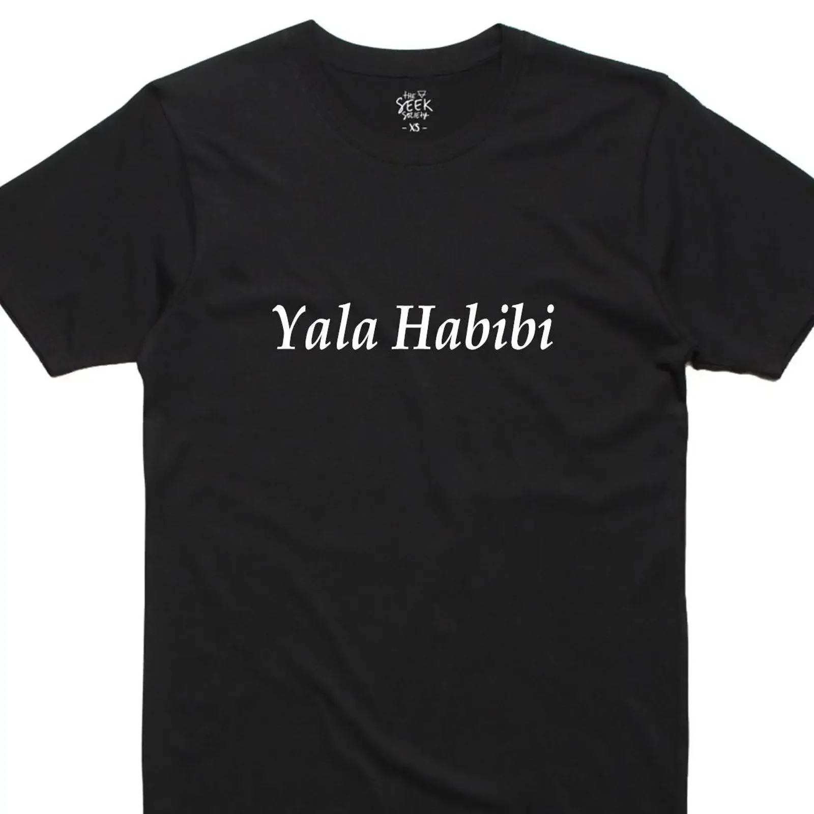 Футболка Yala Habibi: Мягкая, хлопковая, винтажная, с эффектом потертости, универсальная, с графическим принтом, унисекс, слегка эластичная, для повседневной носки