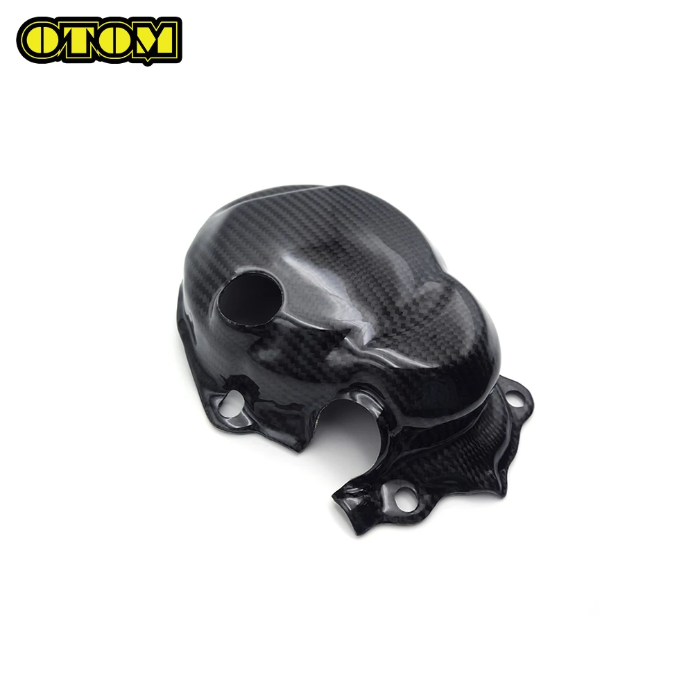 OTOM 1999-2023 Motorcycle Ignition Cover Magnetic Guard Carbon Fiber Protector For YAMAHA DT230 MT250 HJ250H YZ250 YZ450F WR450F