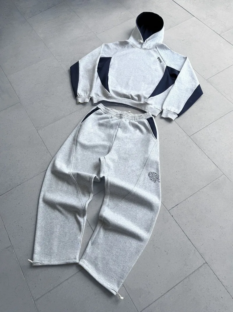 

Y2k Tracksuits Man Japanese StreetStyle Letter Embroidery Hoodie and Sweatpants Set Menswear Clothing Hoodie for Man Pants Baggy