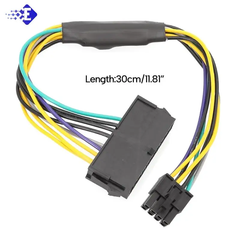 1pc For DELL Optiplex 3020 7020 9020 T1700 Server Adapter Power Cable Cord 30cm ATX 24Pin Female To Motherboard 8Pin Male