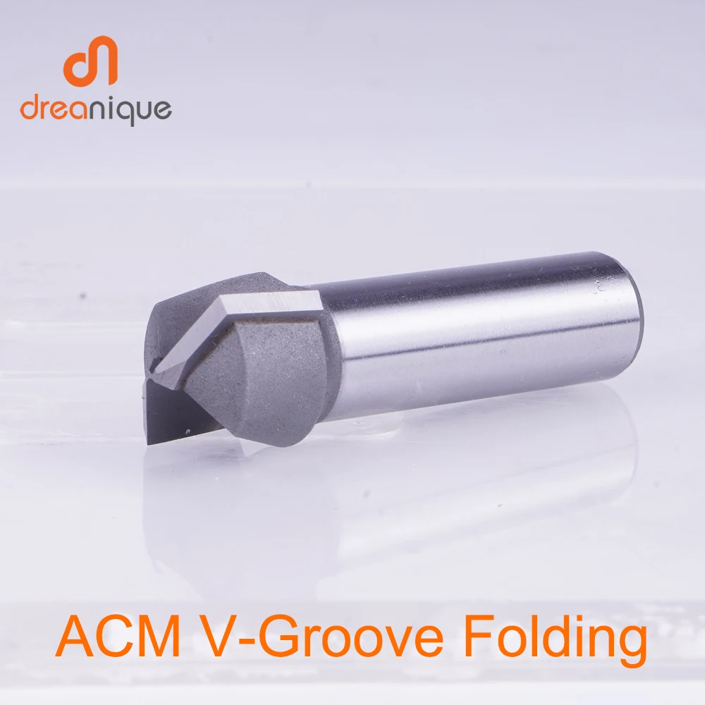 

Dreanique 1pc 12mm Shank V Bit for Aluminum Composite Material(ACM)Panels
