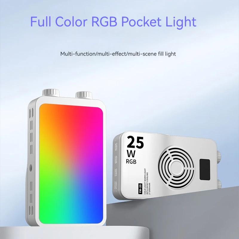 

40W LED Pocket Light 25W RGB Full-color Fill Light ,For Photography,Photography, Phone Video Shooting,Live Streaming Video Light