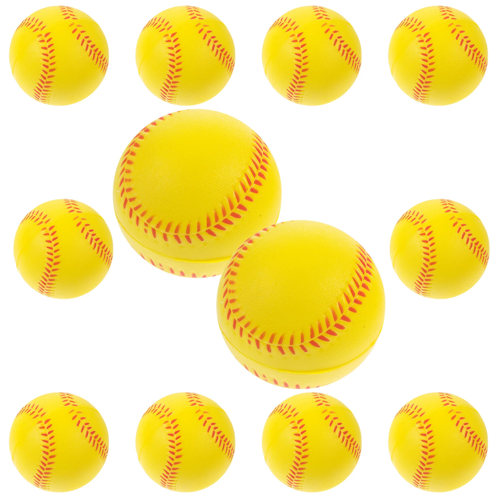 12 Pcs Sponge Baseball Kids Toys Training Softballs Small Baseballs Practice Bouncy