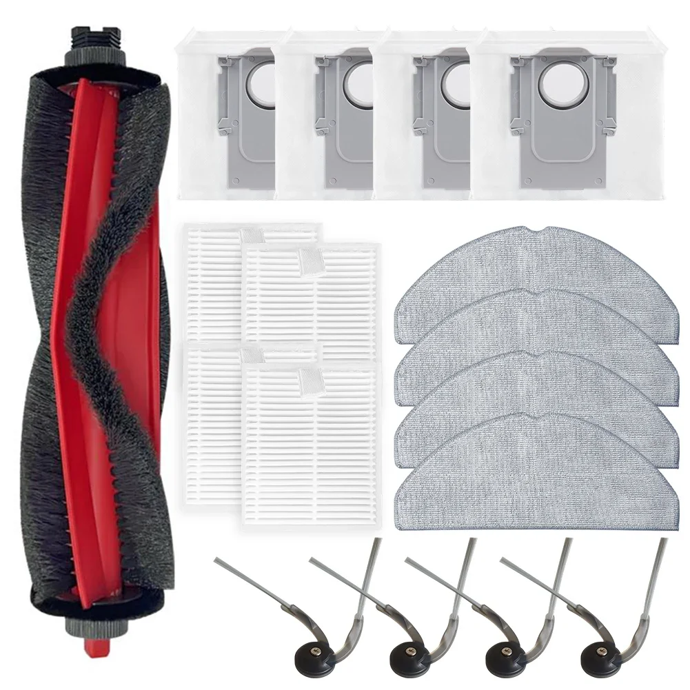 

Replacement Accessory Set for Roborock For Q7 M5+/TF+ Main Brush Mop Cloths Filters and Dust Bags for Optimal Performance