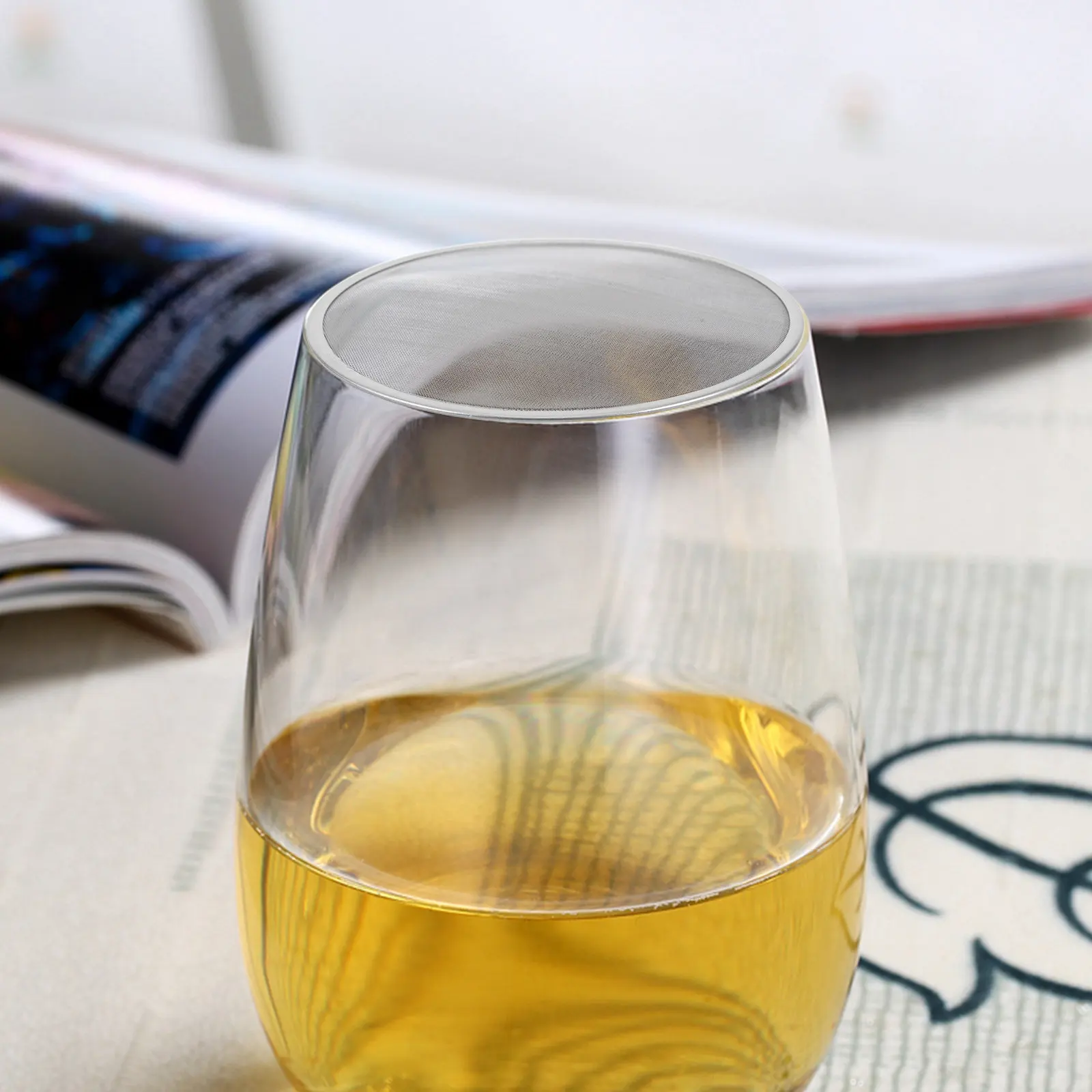 

Stainless Steel Wine Glass Covers 100Mm 80 Mesh Ventilated Drink Protector Discs For Poolside Patio Camping Bbq Reusable