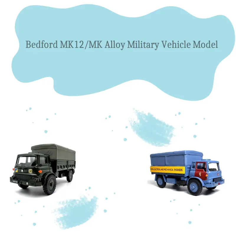 

OXFORD 1/76 Bedford MK12/MK Alloy Military Vehicle Model Desktop Collection Static Finished Ornaments Toys Gift