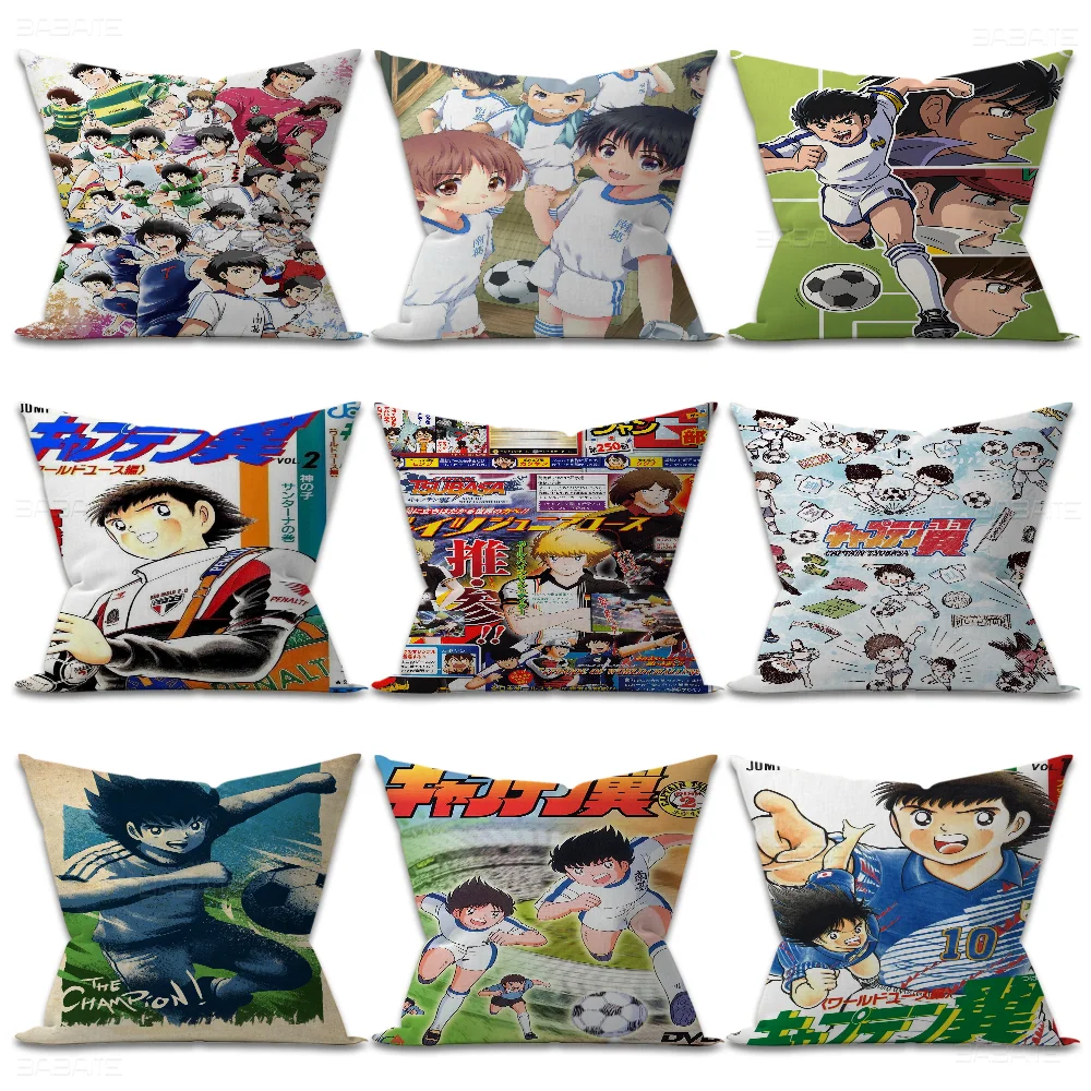 Captain T-Tsubasa Pillowcase Toon Gift Cushion Cover Bedroom Home Sofa Chair Seat Decor Pillow Case