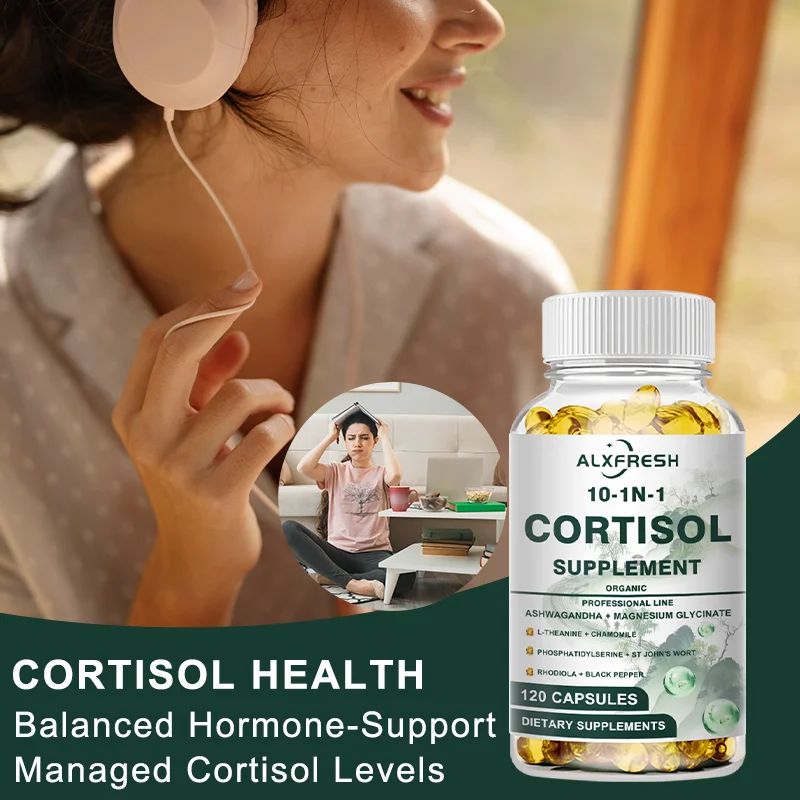 Cortisol Capsules For Cortisol Inhibitors Promote Relaxation Improve Sleep Relieve Anxiety Support Neurotransmitter Balance