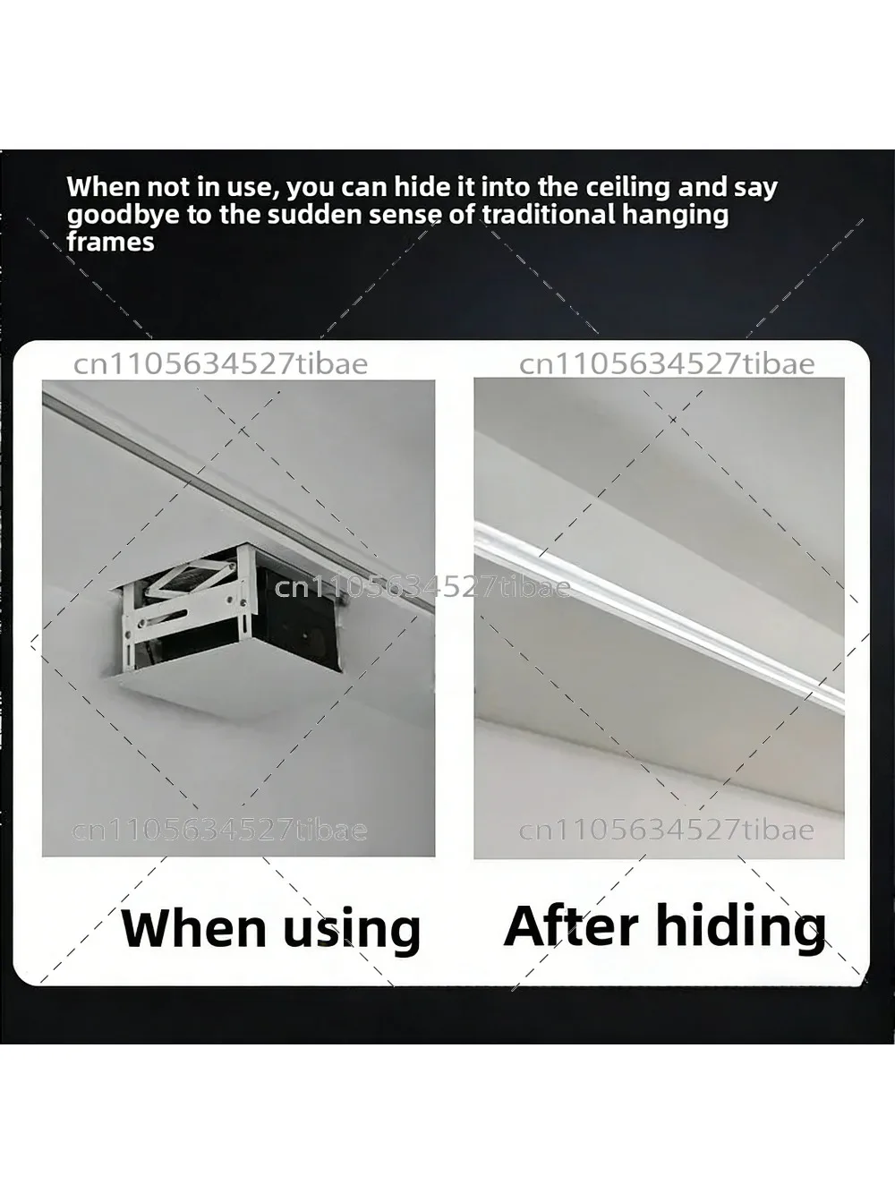 Dynamic Lifting Hanger Projector Embedded Hidden Electric Rack