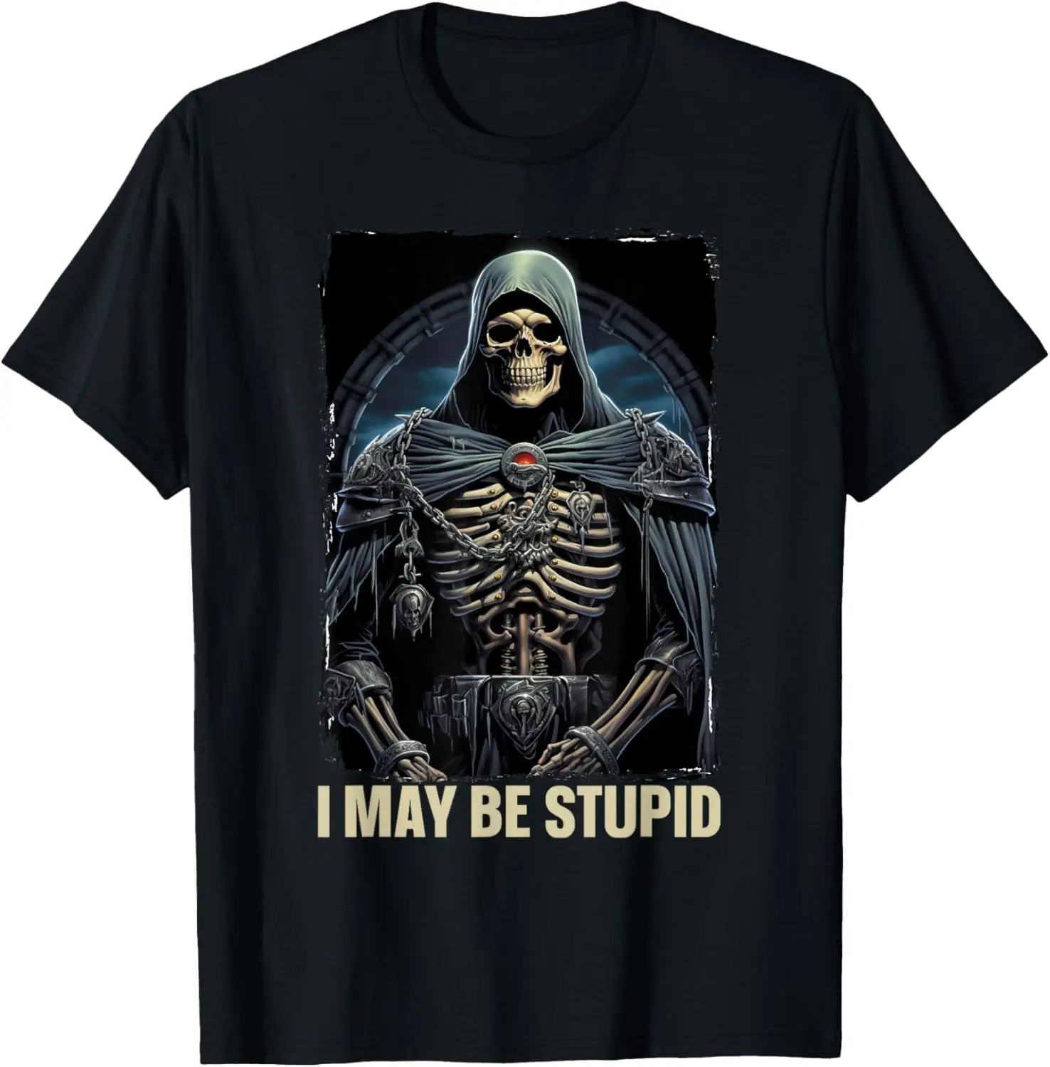 

I May Be Stupid Cringe Skeleton T-Shirt