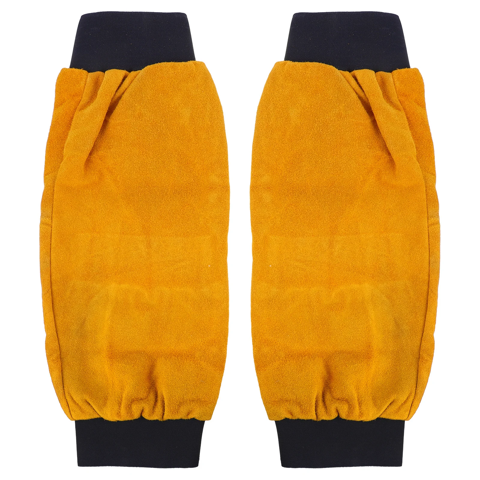 

1Pair Heat Resistant Welding Arm Sleeves Extra Long Sleeve Protection for Bad Environments Yellow Welding Arm Sleeves
