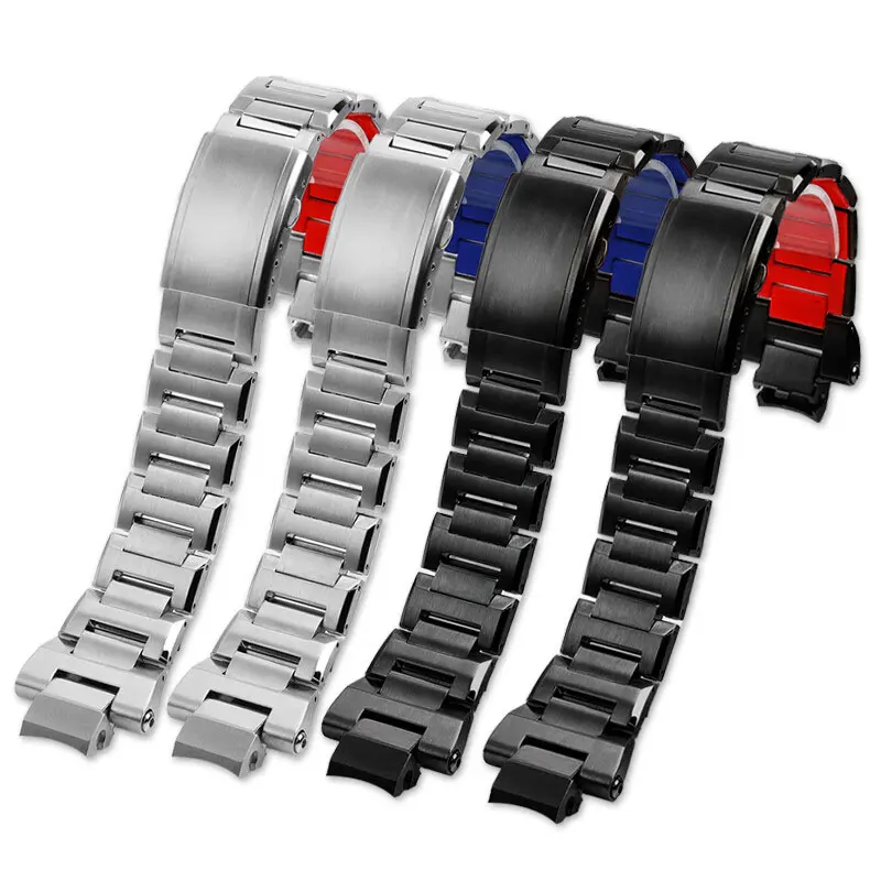 Banda de relógio de aço inoxidável modificado, MTG-B3000 Series, pulseira de metal, pulseira masculina, liberação rápida, Casio 5672