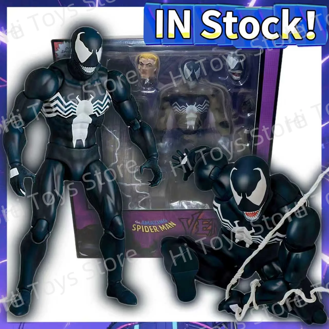 

Фигурка Venom Mafex 088, Человек-паук Venom Carnage, сменная статуя лица, подвижная коллекционная модель, игрушки, подарки для детей