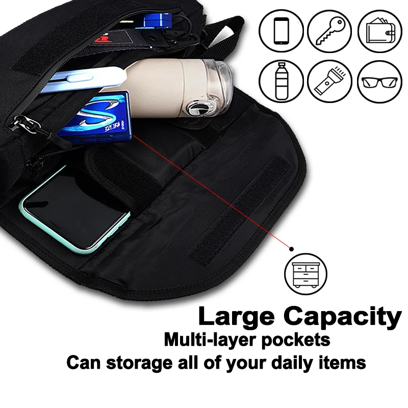 Bolsa de armazenamento para guidão de motocicleta, à prova d\'água, para honda africa twin crf1000l crf1100l adventure sport crf 1000 1100 l