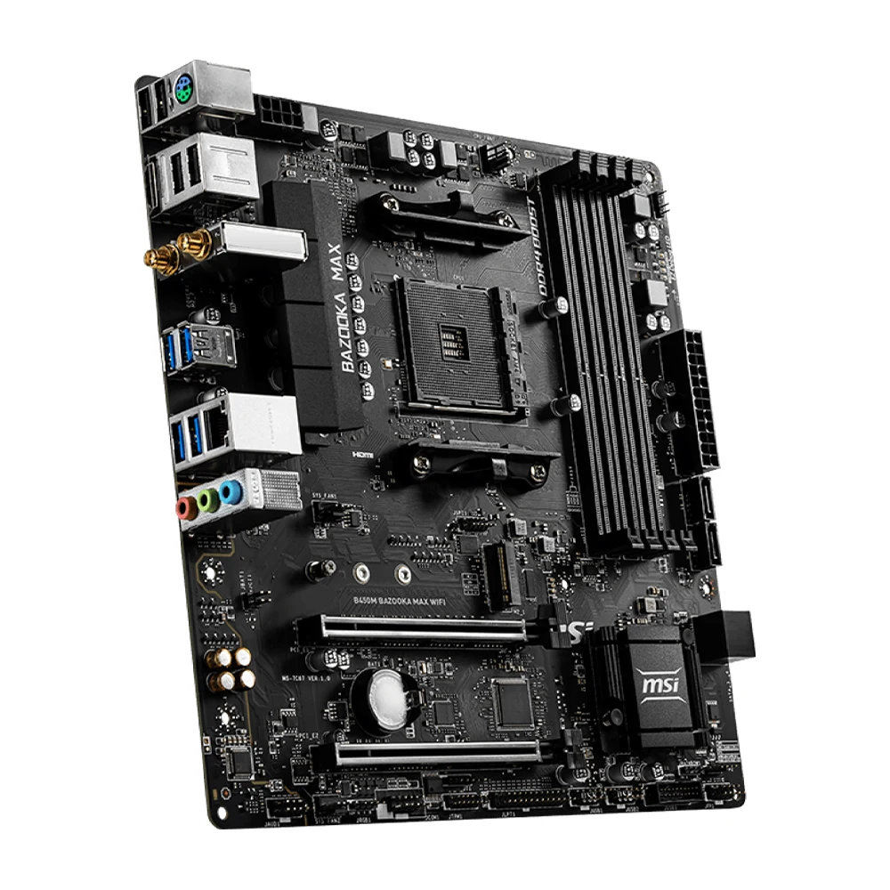 Imagem -02 - Placa-mãe Wi-fi Max Bazooka Suporte 5800x3d 5700x 5600g 3600 Cpu Ddr4 2667mhz 128gb Hdmi Nvme M.2 M-atx Am4 Mainboard