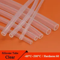 1M Peristaltic Pump Tube ID 0.8 1 1.6 2 2.4 3.2 4.8 6.4 7.9 9.6 mm Soft Silicone Hose Flexible Food Grade Nontoxic Transparent
