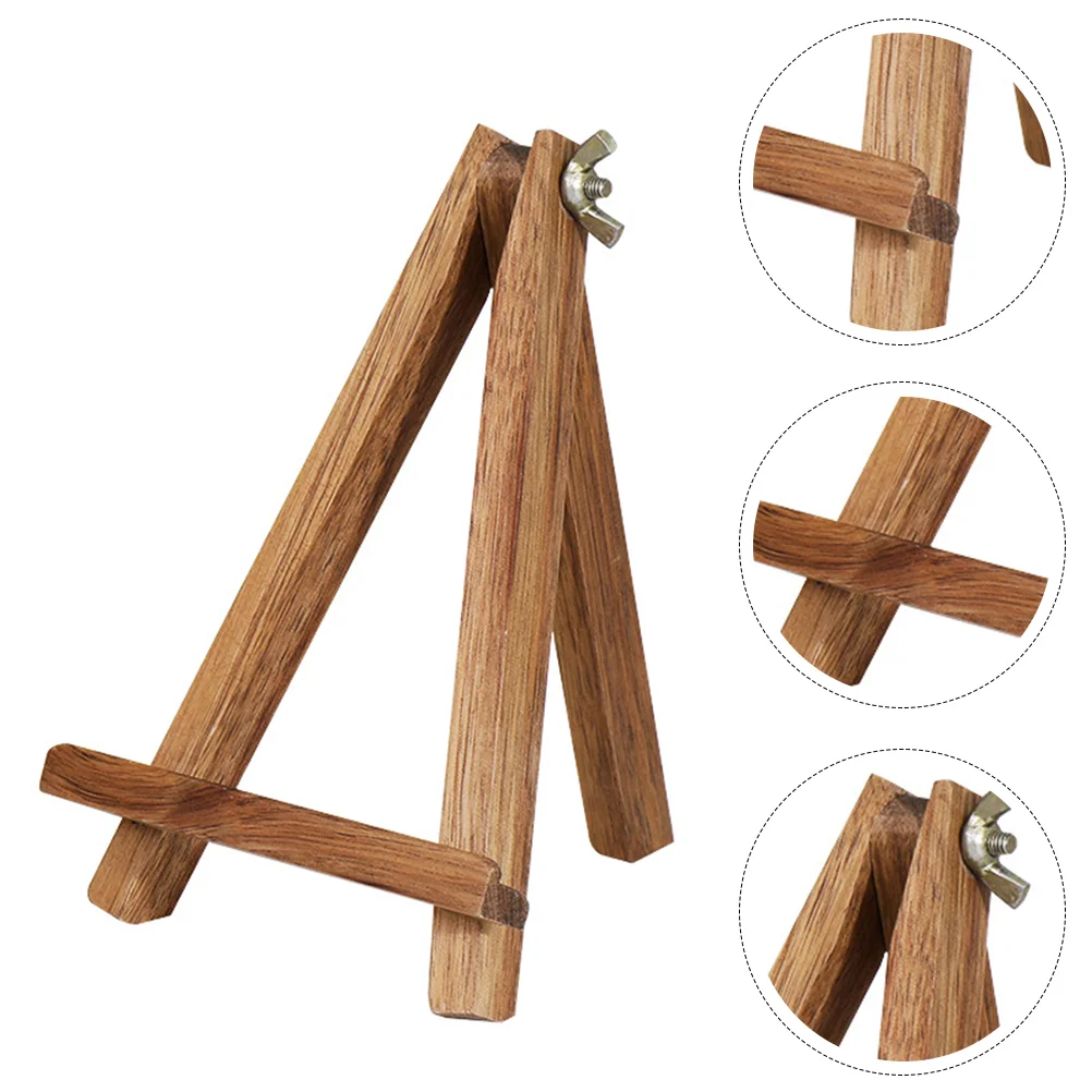 

Cellphone Stand for Desk Wooden Tripod Display Shelves Support Frame Pone Holder