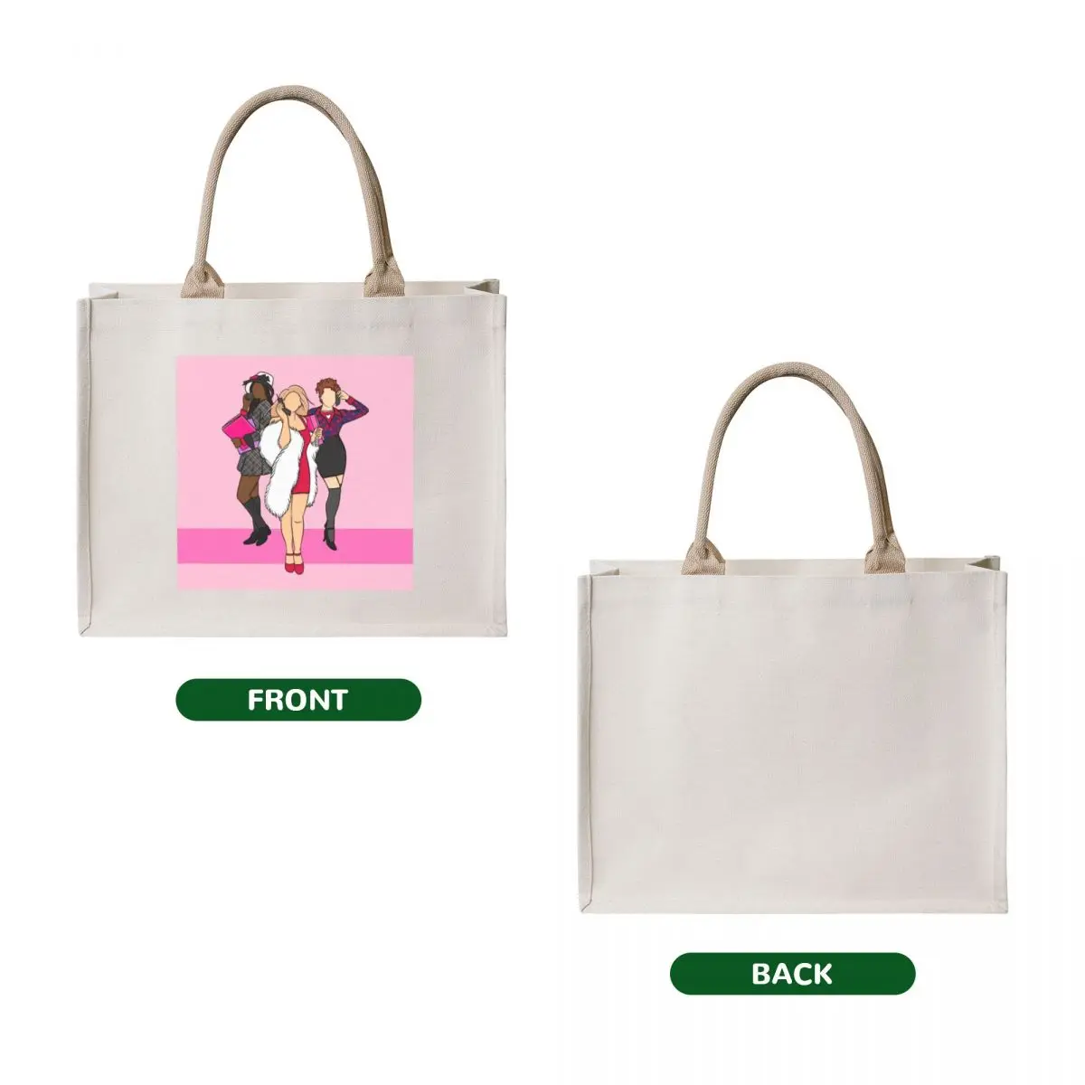 AS IF! Tote Bag custom canvas bag Big bag shopping logo