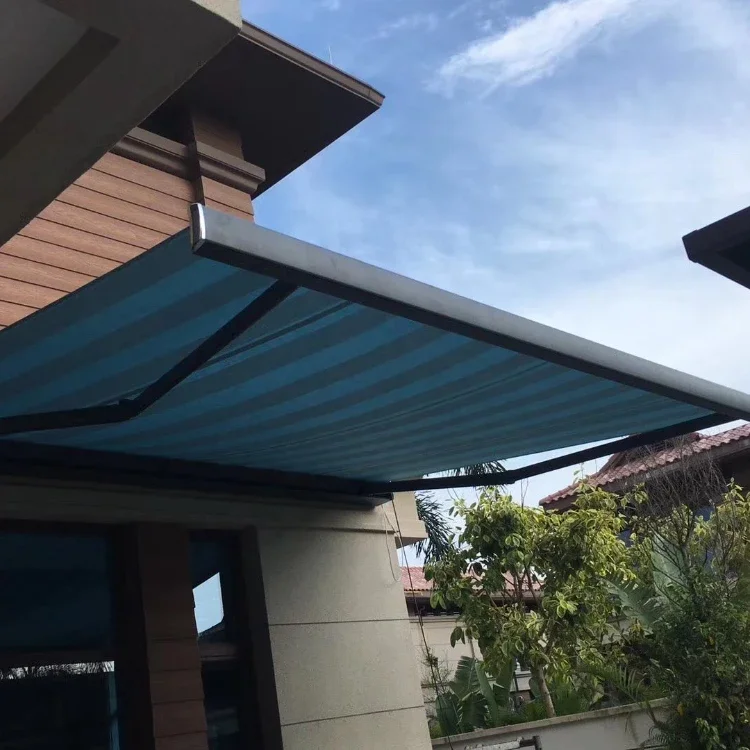 Custom Electric Retractable Outdoor Awnings Customizable Electric Retractable Awning