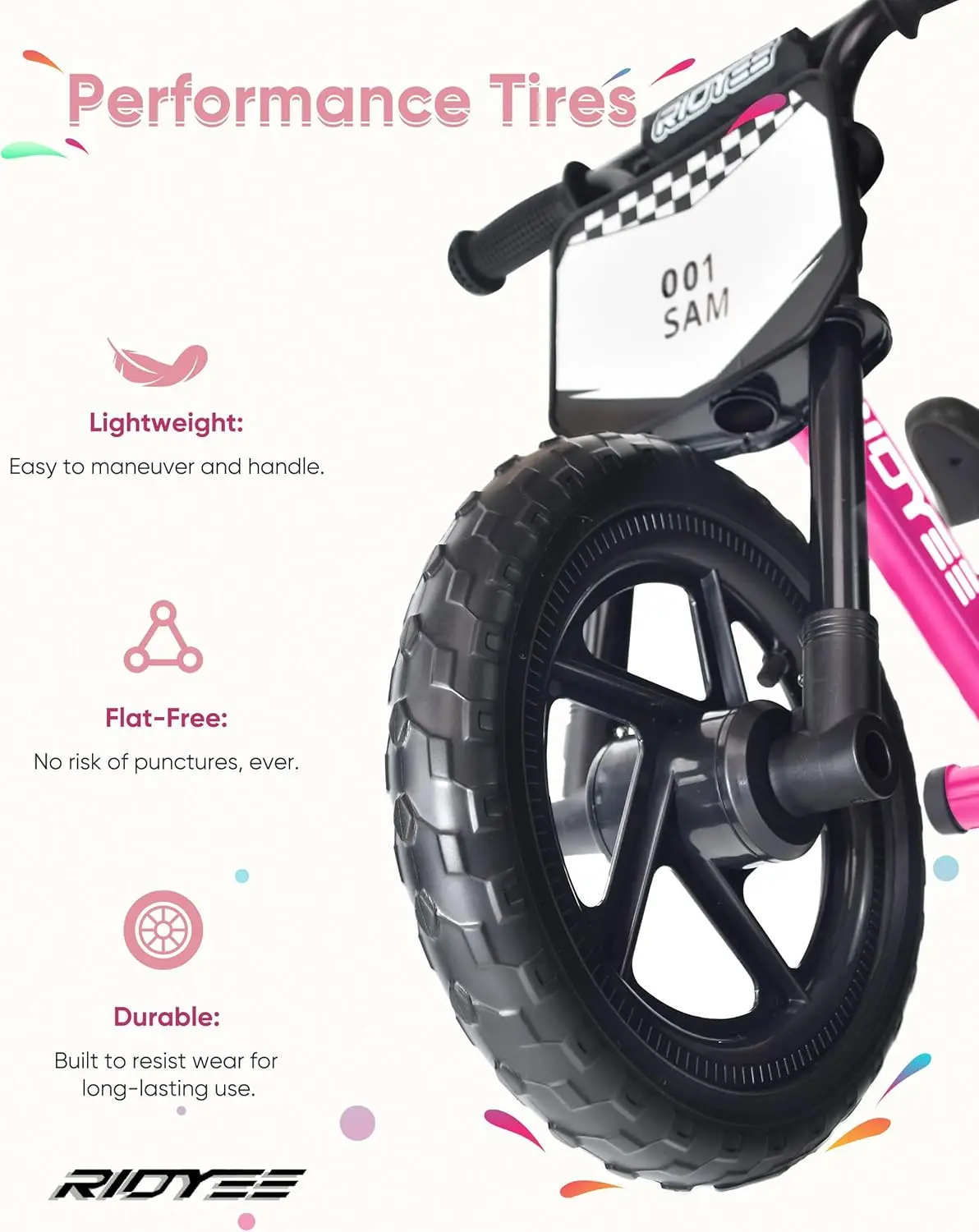 Kids Balance Bike 2 Year Old, Toddler Balance Bikes for 2 to 5 Year with Adjustable Shock-Absorbing Seat, Balance Bike 3 Year Ol