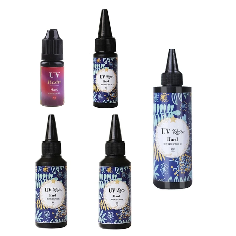 Clear UV Resin Hard Type Solar Quick Curing Epoxy Resin for Casting & Coating Molds Jewelry Pendants