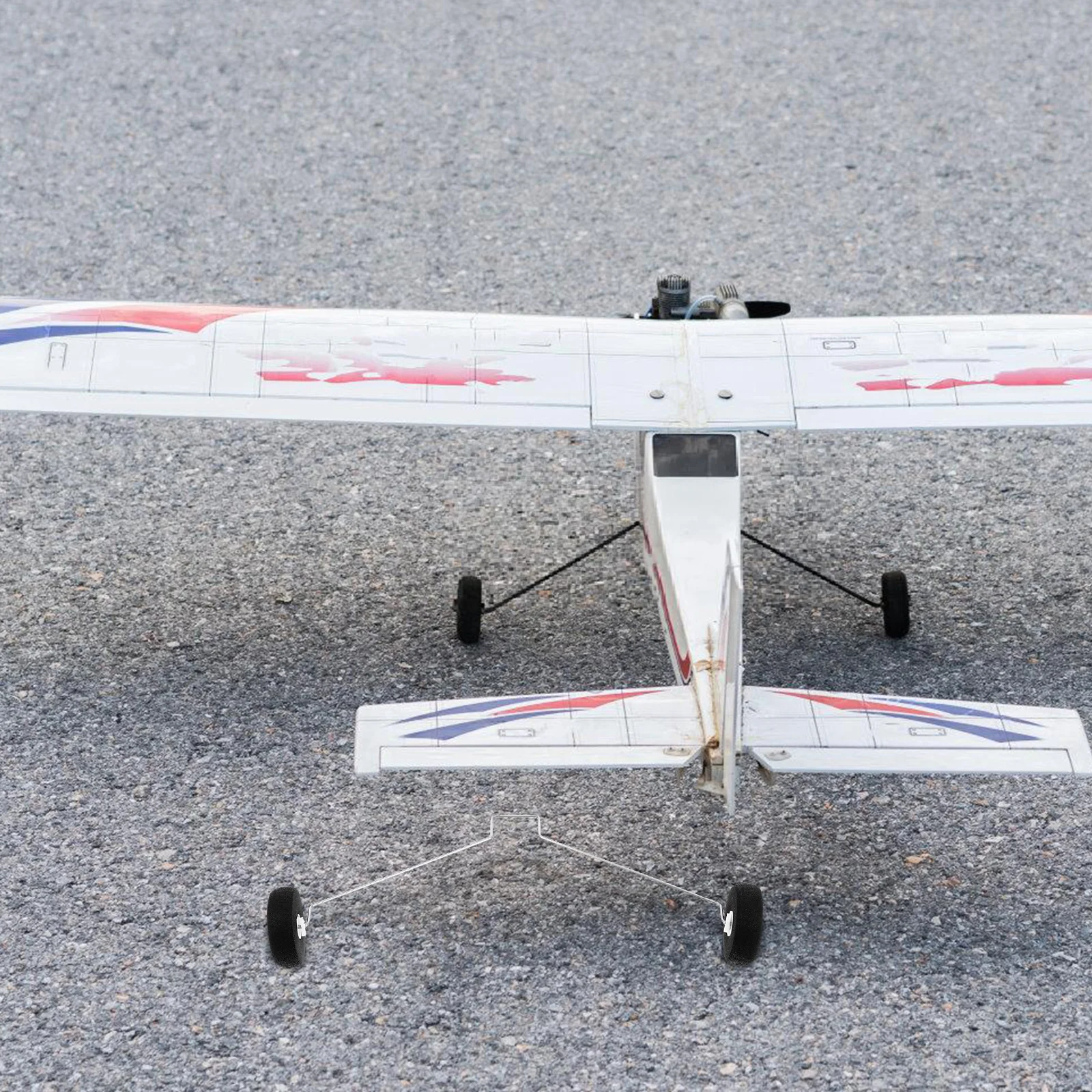 1 Set Vervanging Rc Vliegtuig Stabiel Lichtgewicht Duurzaam Legering Plastic Front Vliegtuig Landing Onderdelen Set Wielen Stopper Rc Vliegtuig