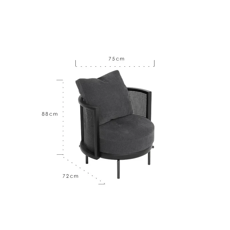 

Британское кресло из мягкой сумки из цельного дерева, одиночный диван