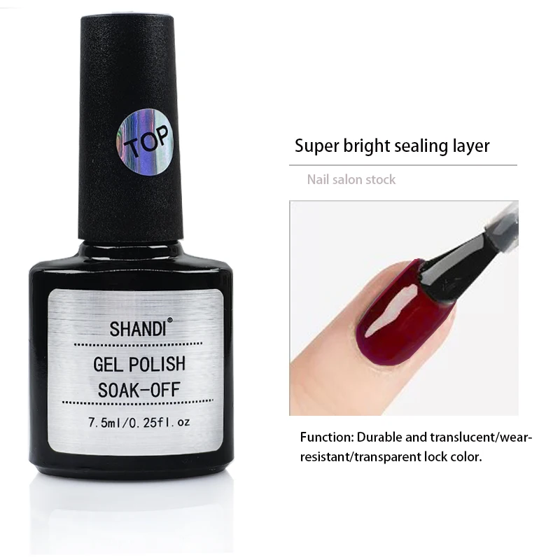 7.3ML Nail Polish Glue Base Gel Top Coat   Gel  Polish  Semi-Permanent Varnish Gel For  Nail Art Accessories Manicure Products