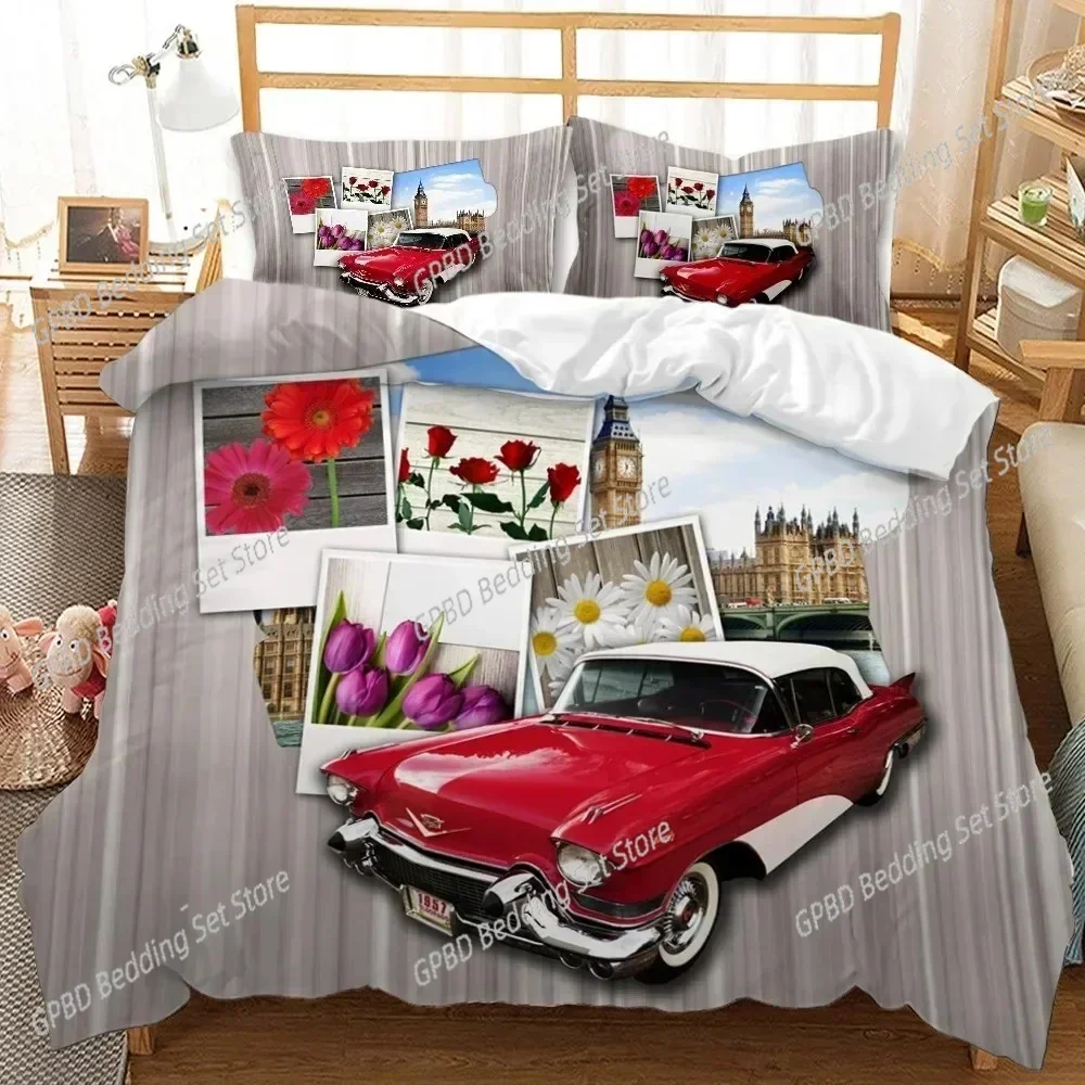 Race Car Extreme Sports Cool Car Sports Comfortable Duvet Cover Pillowcase Bedding Set Children Bedroom Decoration Home Textile