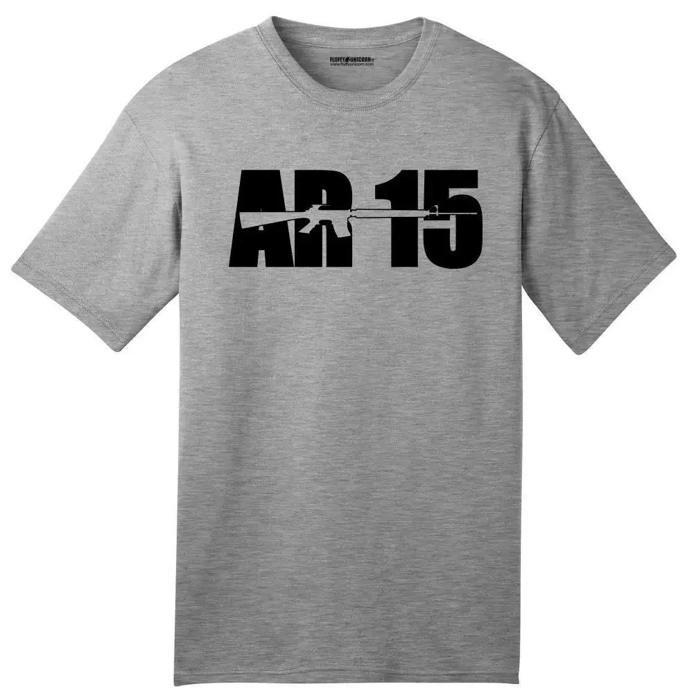 USA Made AR15 Gun Rights Hunting Tee American mens summer cotton o-neck T-Shirt Guns Second Amendment