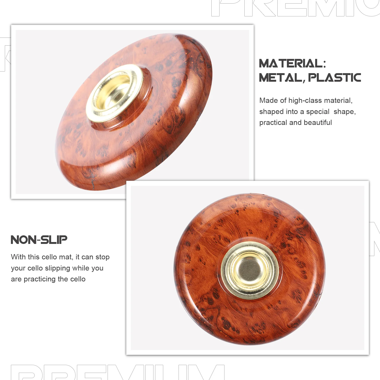 

Non-slip Mat Anti- Slide Cello Stand Pads for Plastic Replacement Parts Endpin Stopper Home End-pin Rest