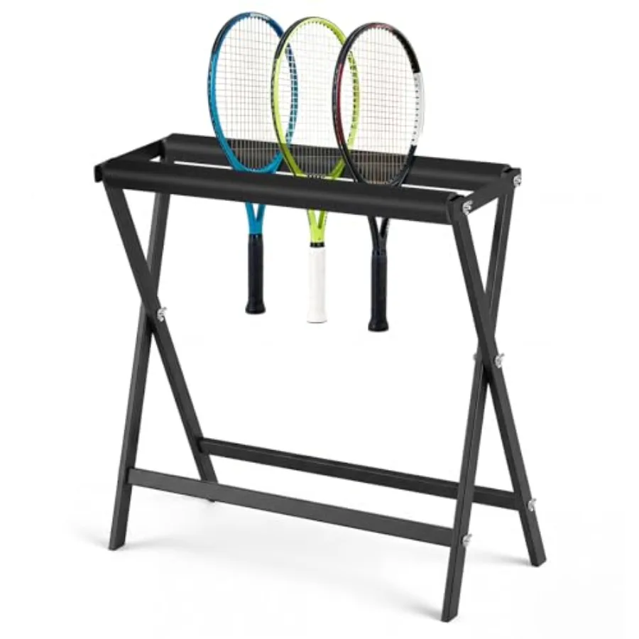 

Tennis Racket Storage Rack Stand Large Capacity Steel Tennis Racket Holder Badminton Racquet Rack Organizer for Schools Gymnasi