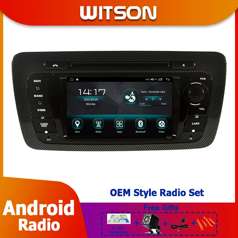 

6.2" Radio Car Stereo GPS Stereo CarPlay Player For Seat Ibiza MK4 6J SportCoup e Ecomotive Cupra 2009 - 2013