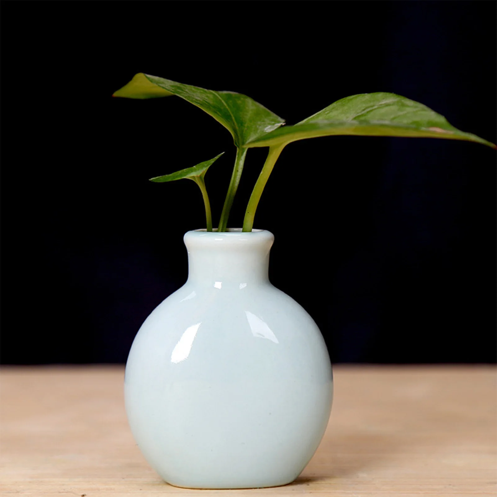 Mini Vase Ornament 7.5x6cm Ceramic Small Vase Dining Room Living Room Bathroom Desktop Decoration Vase Home Decoration Props
