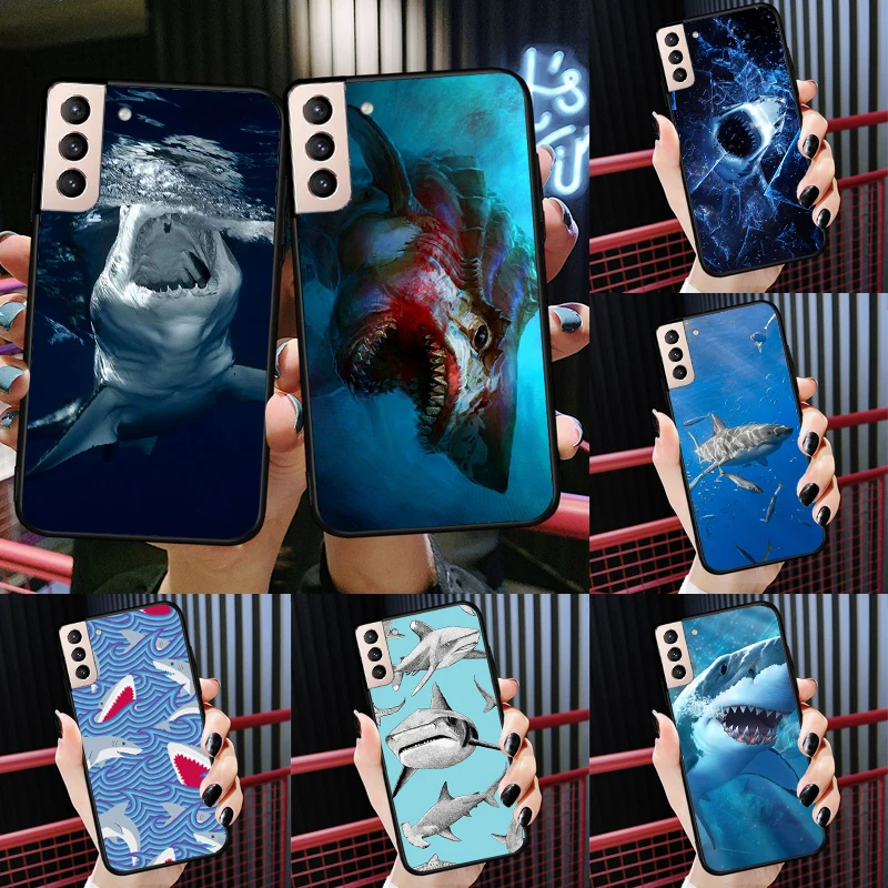 Ferocious Shark Animal For Samsung Galaxy J1 J3 J5 J7 2016 A3 A5 2017 J6 J4 Plus J8 A6 A7 A8 A9 2018 Phone Case