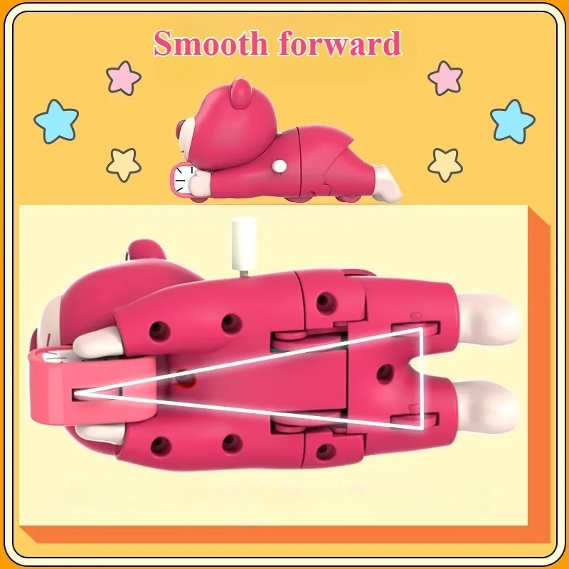 Nuevo juguete para gatear móvil Lilo & Stitch, colgante de descompresión de Anime Kawaii My Melody, juguete para regalo de relojería de moda de dibujos animados para niños