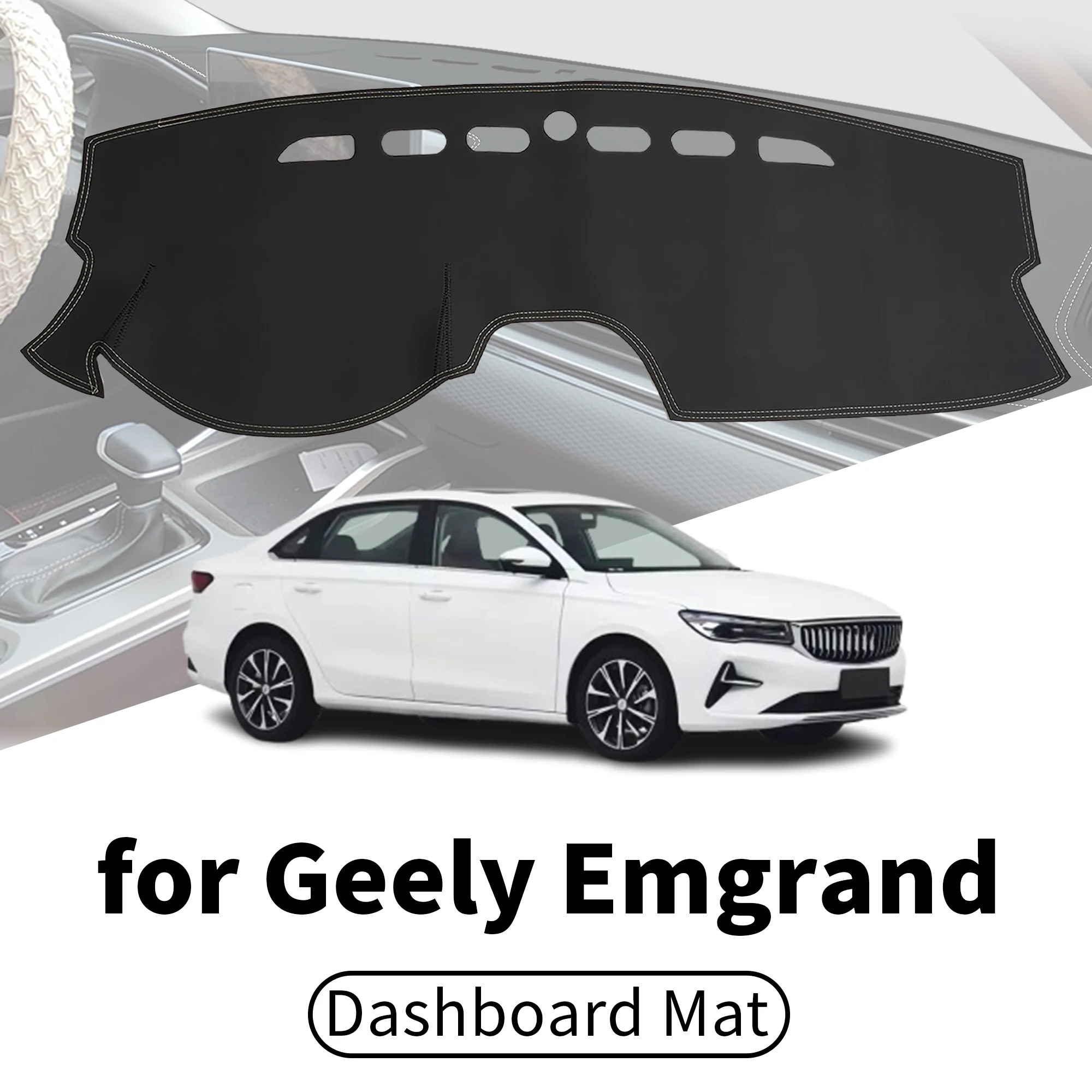 for Geely Emgrand 2022-2026 4th Gen SS11 Car Dashboard Cover Dashmat Sunshade Anti‑UV Anti‑Glare Dash Mat Interior Accessories