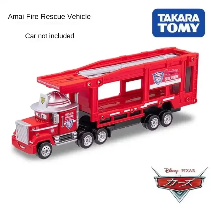 Takara Tomy Cars Tomica Carrier de rescate, coche Mac, juguetes de aleación, vehículo de Motor, modelo de Metal fundido a presión, juguetes de regalo de Navidad para niños