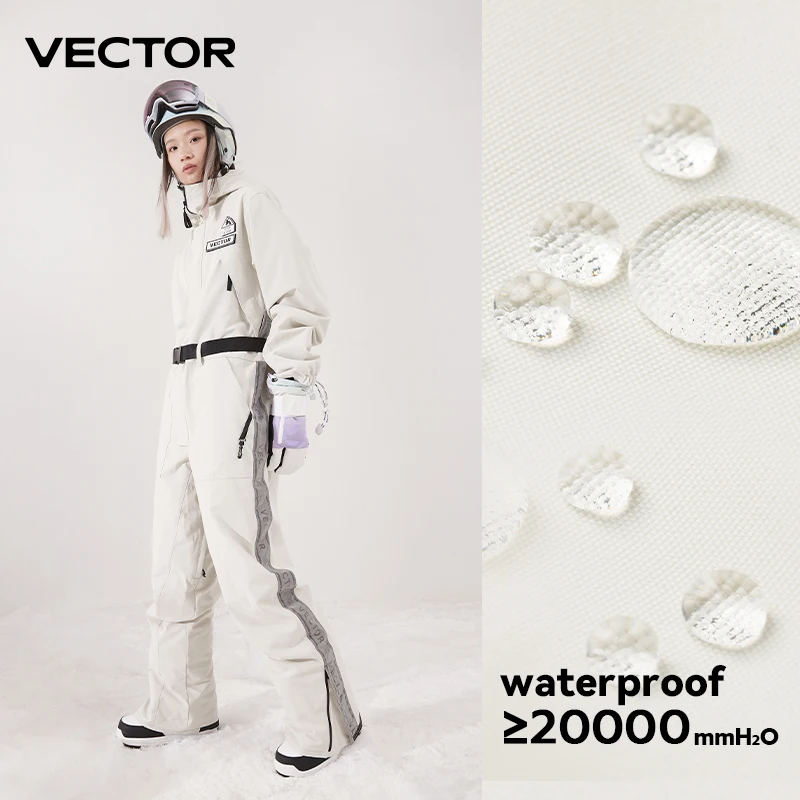 VECTOR pantaloni da sci da donna Extra spessi tuta intera dritta inverno caldo antivento impermeabile sport all'aria aperta Snowboard motoslitta