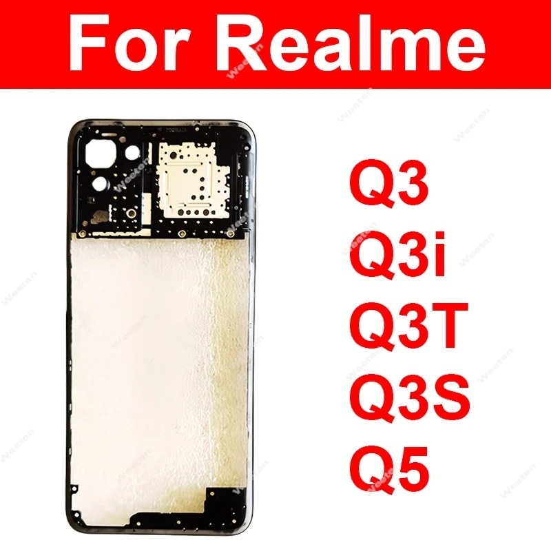 

Средняя рамка для Realme Q3 Q3i Q3T Q3S 5G Средняя рамка корпуса, рамка, панель, гибкий кабель, запасные части для ремонта