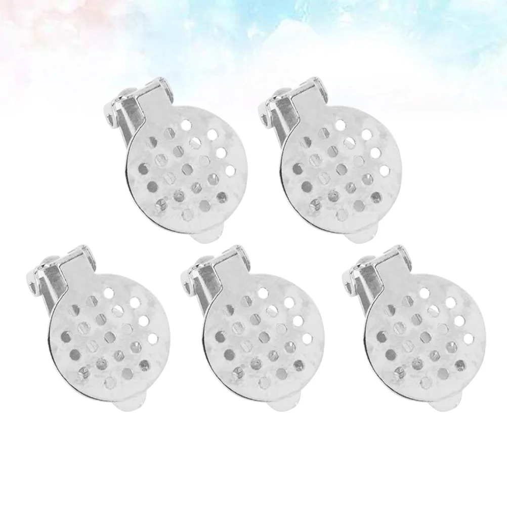 

50 шт. аксессуаров для заушных клипс: изящные материалы для самостоятельного изготовления модных серег без прокола, серебро