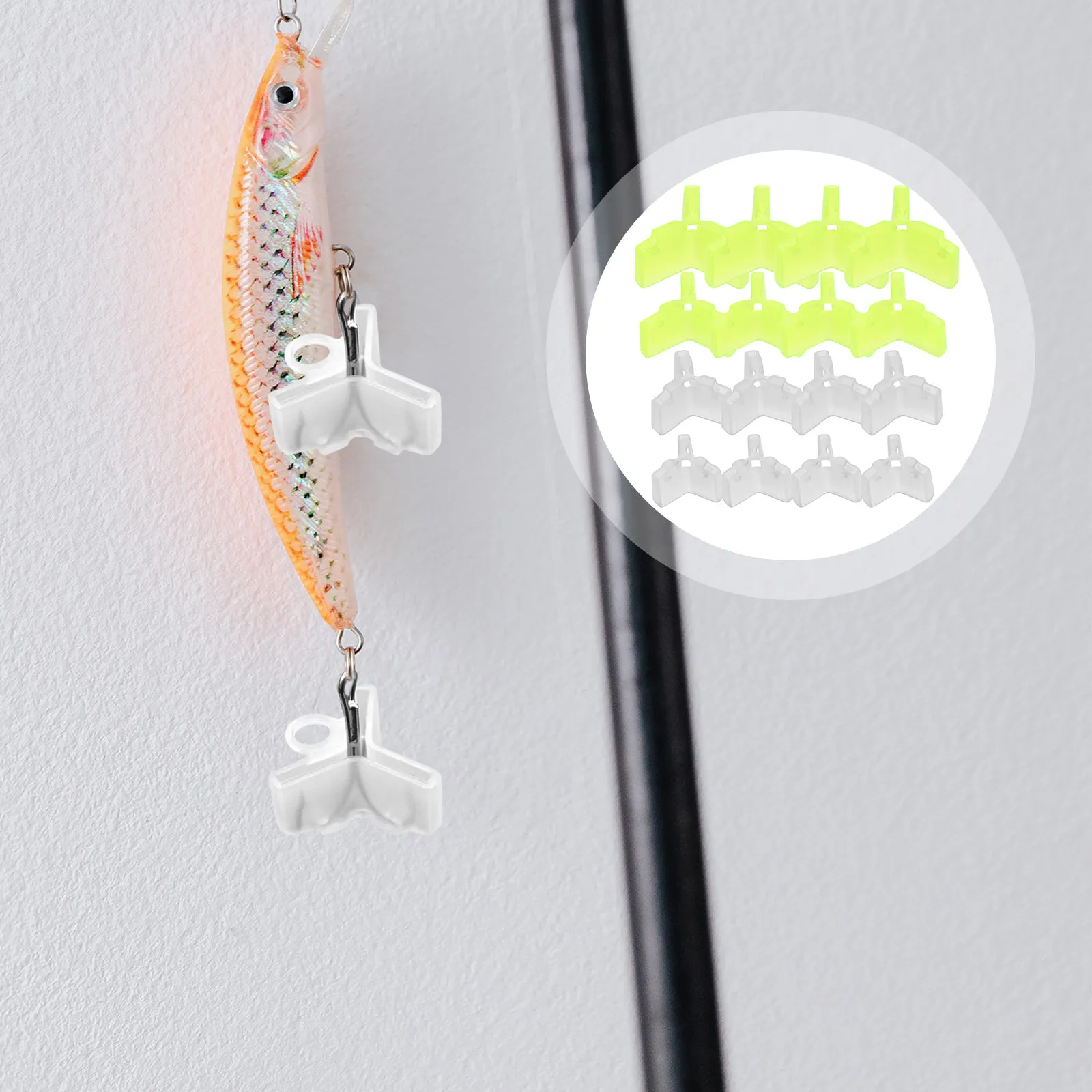 

240 шт. защитных колпачков для рыболовных крючков: прочные, утолщенные, с защитой от царапин, для тройных крючков