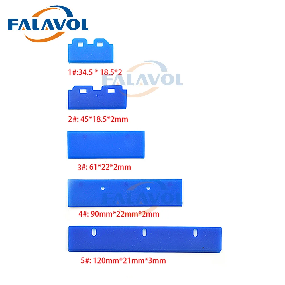 FALAVOL 5 szt Gumowa wycieraczka do drukarek Epson XP600 DX5 DX7 Ostrze głowicy drukującej Mutoh Roland Mimaki części wycieraczki czyszczącej