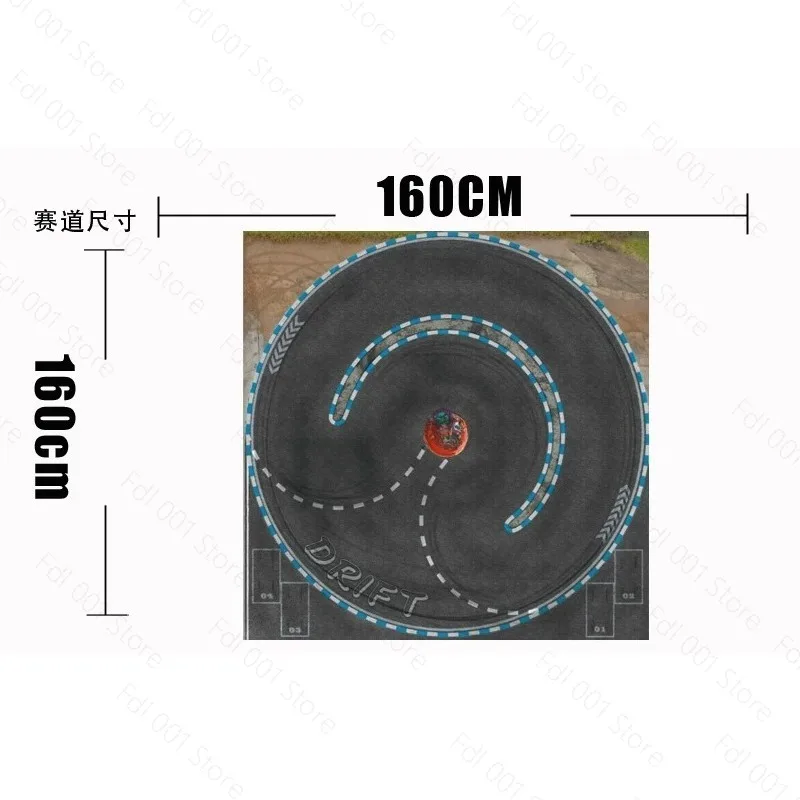 1/28 RC Drift Track Mini-Z Style Carpet Racing Circuit for Micro RC Cars