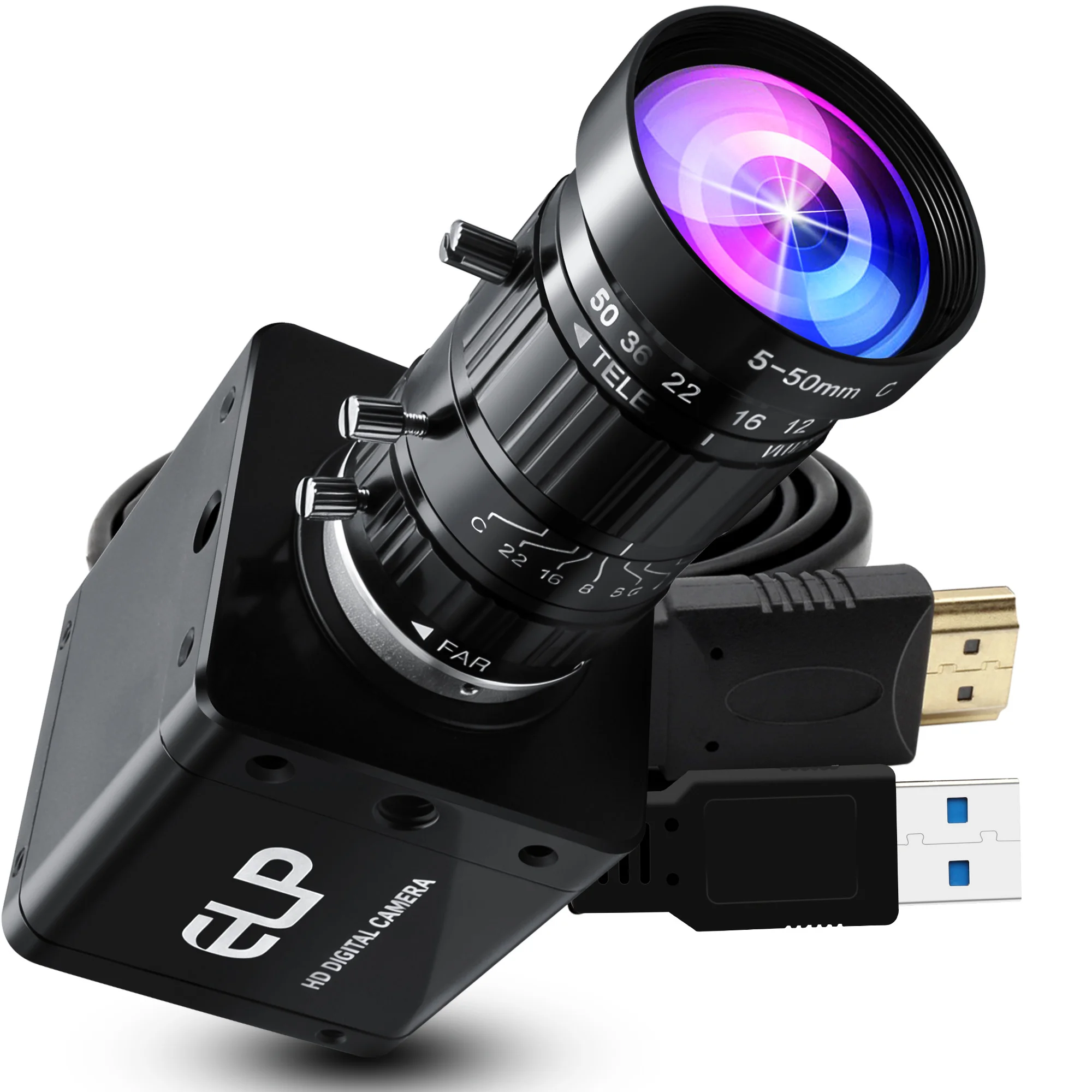 ELP 4K 60FPS HDMI USB3.0 Webcam IMX678 Sensor 10X Zoom CS