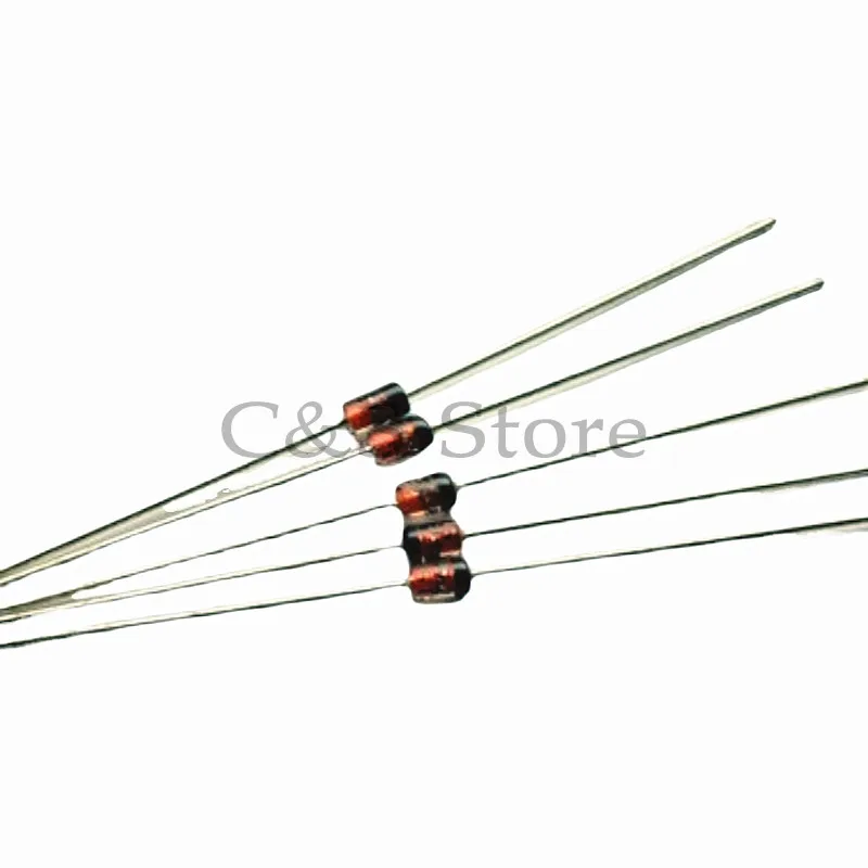 100pcs 1W Zener diode DO-41 3V 3V3 3V6 3V9 4V3 4V7 5V1 5V6 6V2 6V8 7V5 8V2 9V1 10V 11V 12V 13V 15V 1N4733A 1N4742A 1N4728A