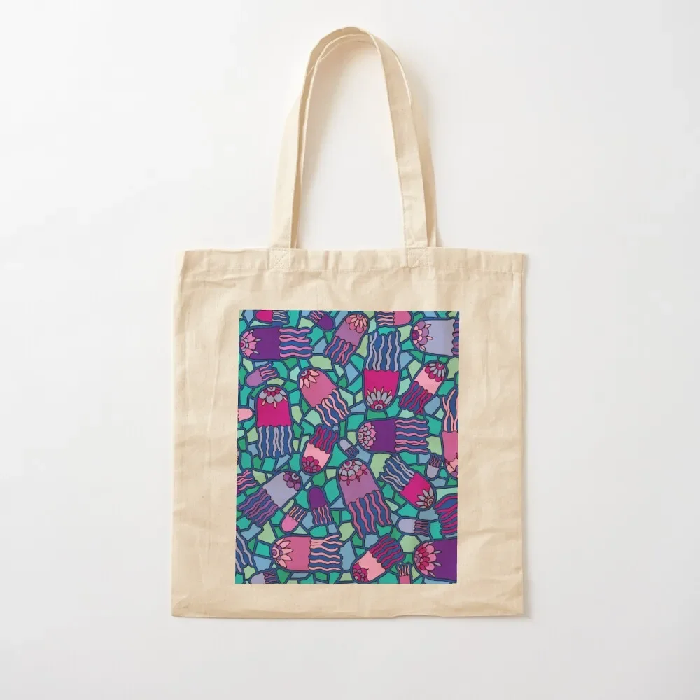 Mosaic Jellyfish || Ocean || Nature Tote Bag canvas tote Gift bag Tote Bag