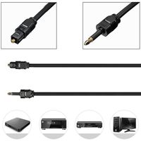Gold-plated Connector SPDIF Line Optical Fiber Cord 3.5mm to Toslink Audio Cable For Speaker Blu-ray Player Power Amplifier